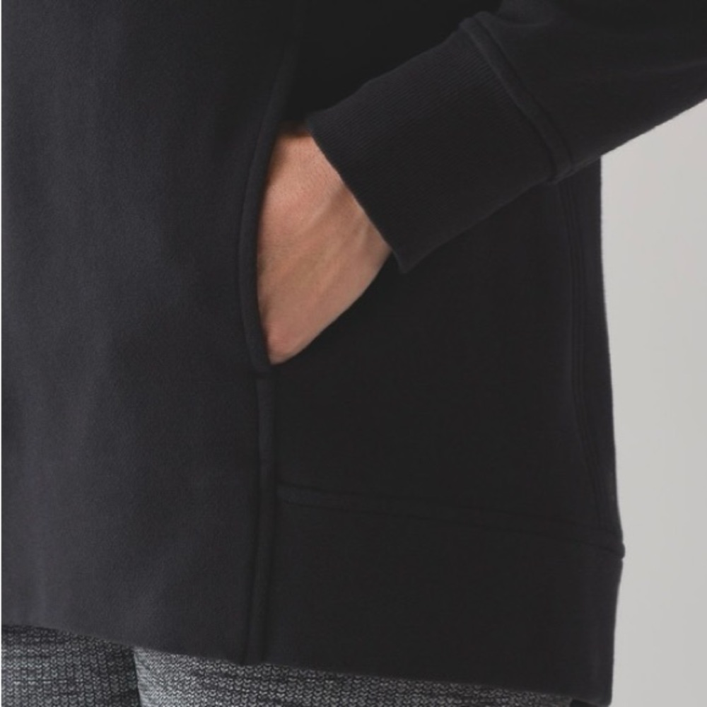 Lululemon Fleece Please Sweatshirt Pullover Hoodie in Black Size 2 - Picture 7 of 14